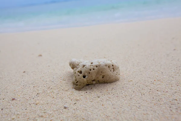 Mercan yumuşak dalgalar ve plaj dalgalar ile kum plajındaki arka plan.