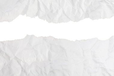 Crumpled arka plan beyaz kağıt ve bozuk