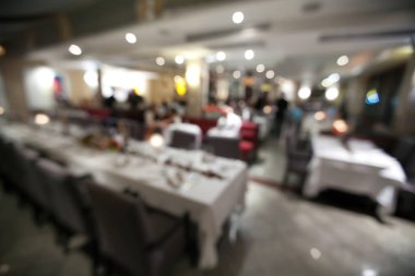 bokeh ışık bulanık arka planını Restoran.