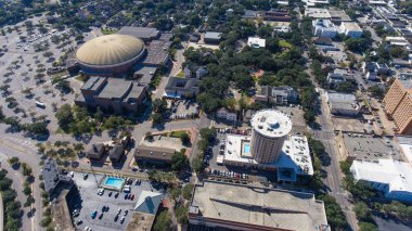 Şehir merkezinde Mobile, Alabama'nın hava fotoğraf