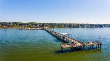 Fairhope iskelede mobil kıyı Alabama'da yer alan koy
