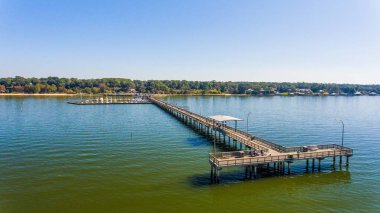 Fairhope iskelede mobil kıyı Alabama'da yer alan koy