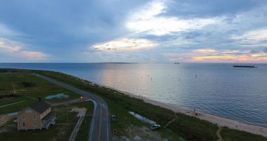 Fort Morgan, Alabama. Körfez cep Bay buluştuğu yer 
