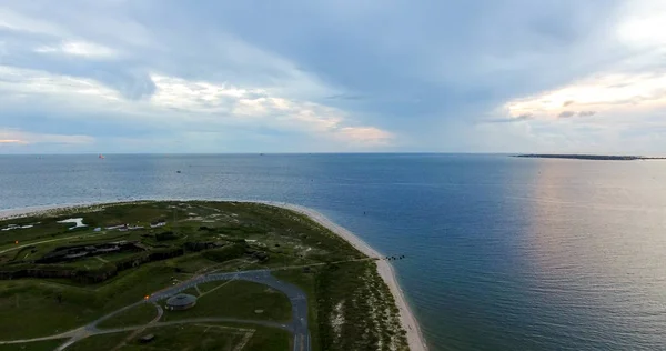 Fort Morgan Alabama Körfez Cep Bay Buluştuğu Yer — Stok fotoğraf