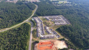 İspanyol Fort, Alabama toplumun havadan görünümü 