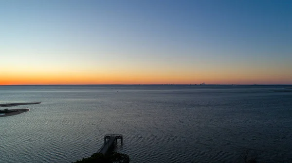 Mobile Bay Sunset January 2020 — Stock Photo, Image