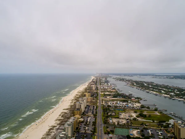 Vista Aérea Perdido Key Beach Pensacola Flórida — Fotografia de Stock