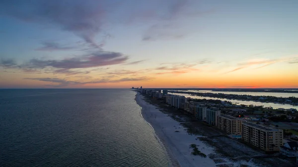 Perdido Key Beach Florida Ono Island Alabama Sunset — стокове фото