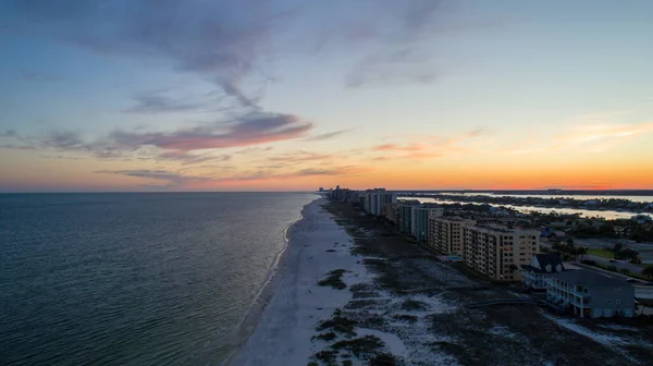 Perdido Key Beach Φλόριντα Και Ono Island Αλαμπάμα Στο Ηλιοβασίλεμα — Φωτογραφία Αρχείου