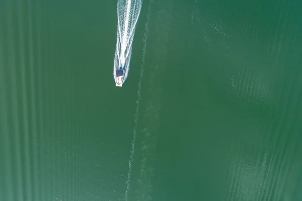 Aerial View Boat Ole River Orange Beach Alabama — Stock Photo, Image