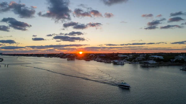 Ilha Ono Orange Beach Alabama Pôr Sol — Fotografia de Stock