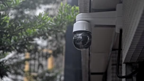 Background china asian technology security cameras monitoring people controll private lives — Stockvideo
