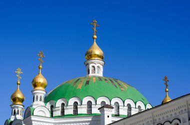 Ortodoks Hıristiyan manastır, Kiev yeşil Pechersk Lavra Merhaba