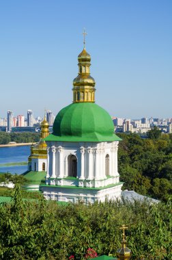 Ortodoks Hıristiyan manastır, Kiev yeşil Pechersk Lavra Merhaba