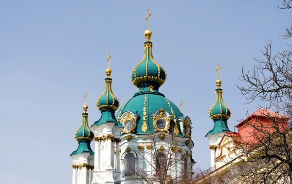 Gyönyörű barokk St. Andrew's templom, vagy a Szent katedrális egy — Stock Fotó