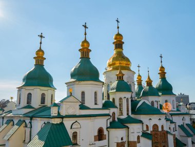 St. Sofya Katedrali için görüntüleyin. Kyiv, Ukrayna