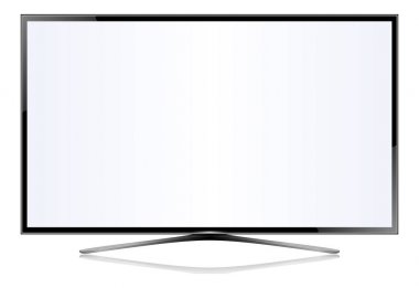 TV düz ekran lcd plazma vektör çizim