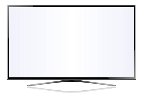 TV flat screen lcd plasma vector illustration