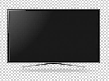 TV ekran düz led lcd vektör çizim