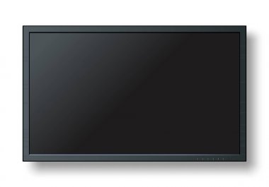 TV, modern boş ekran lcd, led, arka plan üzerinde ayrı tut