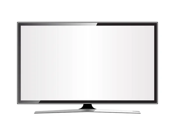 Телевизор с плоским экраном, LCD, pmm реалистичный — стоковый вектор