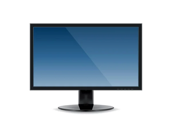 Pantalla de monitor de computadora aislada — Vector de stock