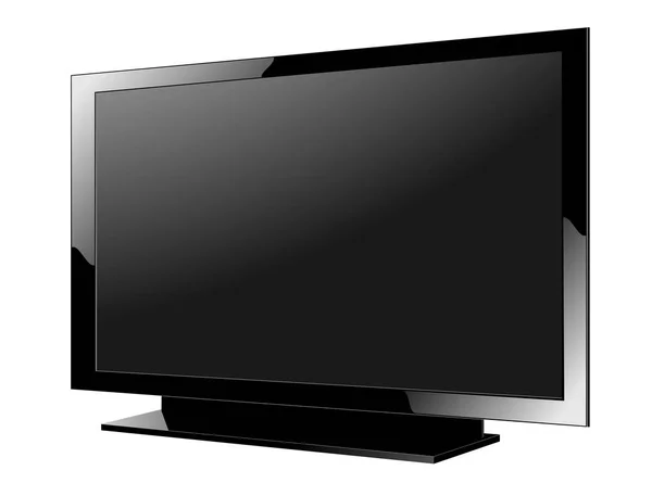 TV flat screen lcd, plasma realistic vector illustration. — Stock Vector