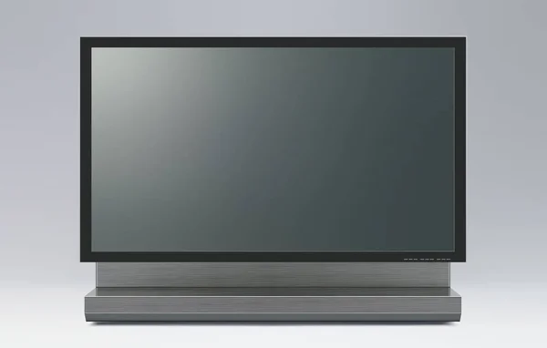 TV écran plat plasma LCD réaliste — Image vectorielle