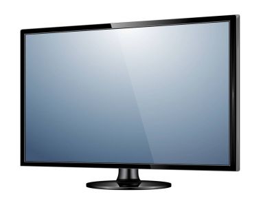 TV düz ekran lcd, plazma gerçekçi vektör çizimi