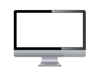 lcd tv'yi izole. vektör çizim