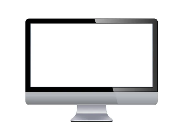 Monitor de TV LCD aislado. ilustración vectorial — Vector de stock