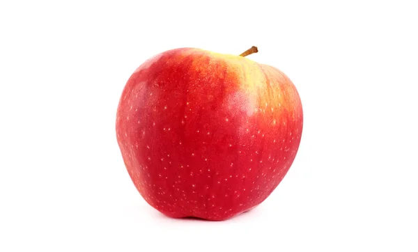 Manzana roja sobre fondo blanco —  Fotos de Stock