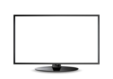 LCD tv, gerçekçi vektör çizim