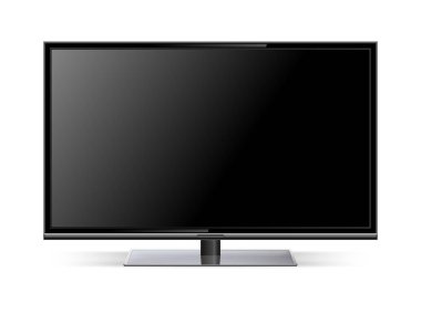TV lcd tv, gerçekçi vektör çizim