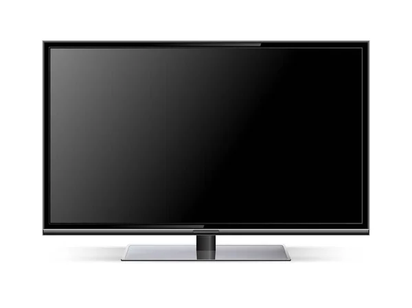 Телевізор LCD телевізор, реалістична векторна ілюстрація — стоковий вектор