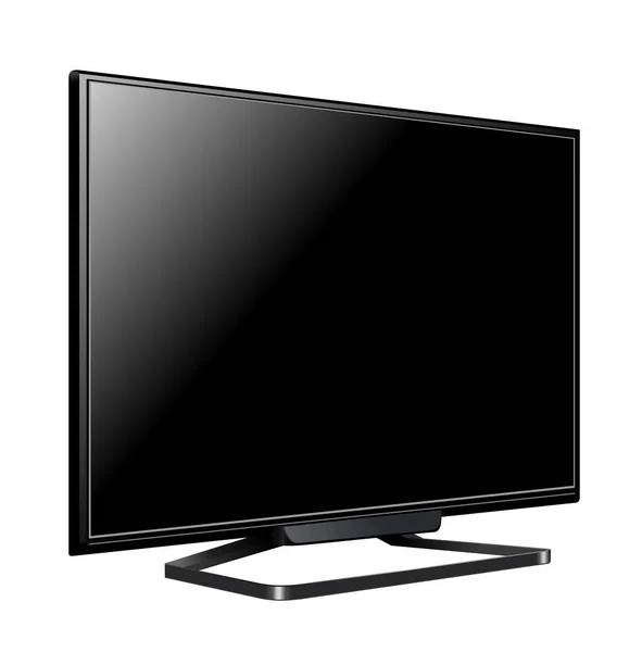 LCD tv ekran, gerçekçi vektör çizim — Stok Vektör