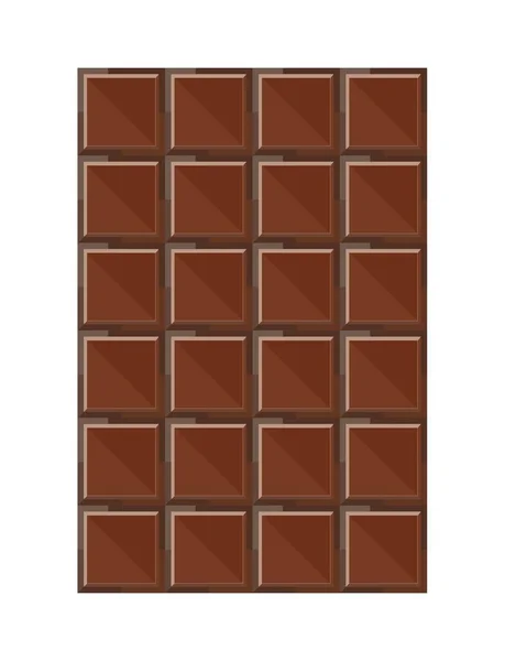 Barra de chocolate vetor ilustração — Vetor de Stock