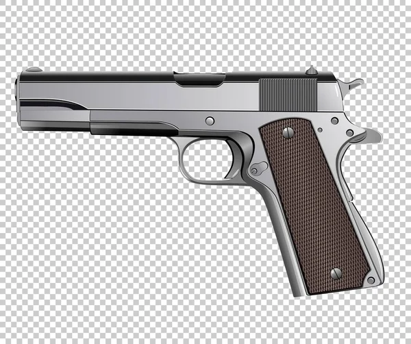 Colt m1911 Pistolenvektor isoliert auf Hintergrund — Stockvektor