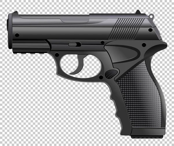 Leistungsstarke Pistole, Pistole, Handfeuerwaffe — Stockvektor