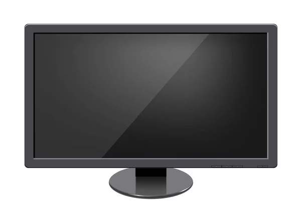 LCD tv ordningsmanen isolerade vektorillustration — Stock vektor