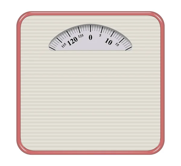 Icona illustrazione vettoriale scala di peso, design piatto — Vettoriale Stock