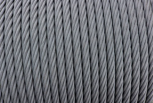 织构工业线圈钢丝绳 — 图库照片