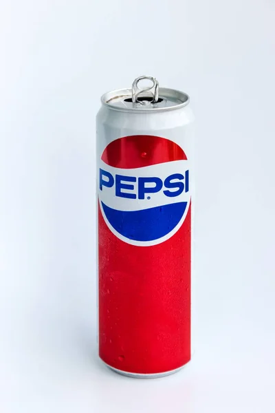 Lata de alumínio Pepsi cola — Fotografia de Stock