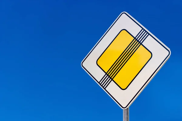 Road sign of safety on roads