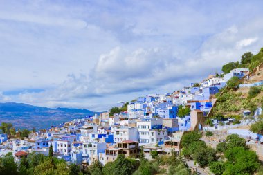 Kuzey Afrika dağlarında, Fas 'ta Şef' in mavi incisi.