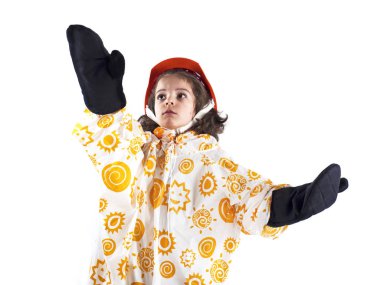 Küçük güzel bir ustabaşı sorumlu yapıdır. Beyaz arka plan.