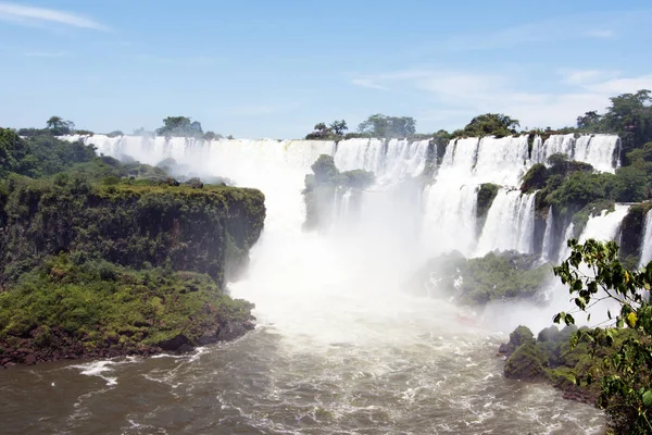 San Martin Island Iguazu Falls Background — Stock Photo, Image