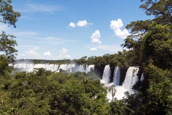 Paysage Des Chutes Iguazu Lors Une Journée Été Dans Province — Photo