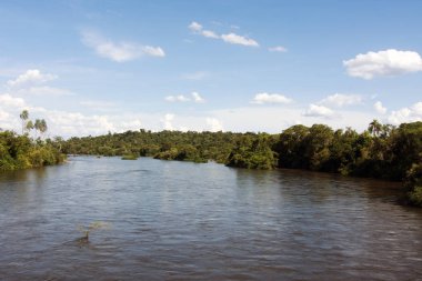 Iguazu Nehri, Misiones, Arjantin 'deki Iguazu Milli Parkı' nda.