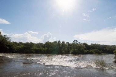 Iguazu Nehri, Misiones, Arjantin 'deki Iguazu Milli Parkı' nda.